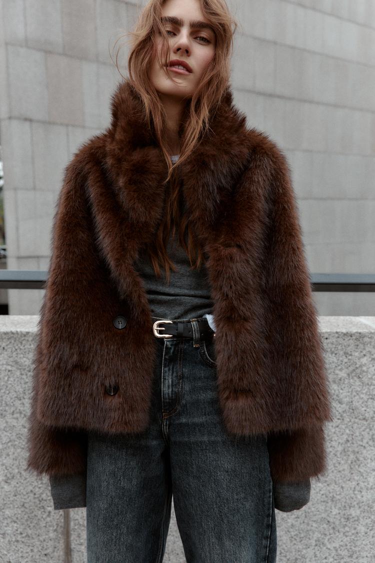 REVERSIBLE SUEDE-EFFECT FAUX FUR JACKET – NANA VIBES